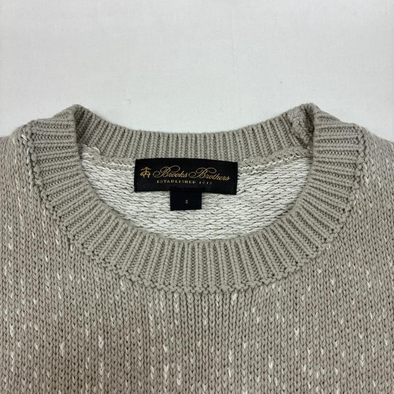 ブルックス ブラザーズ BROOKS BROTHERS ニット、セーター 長袖 コットン リネン クルーネック セーター S メンズ USED 古着 中古 50166637