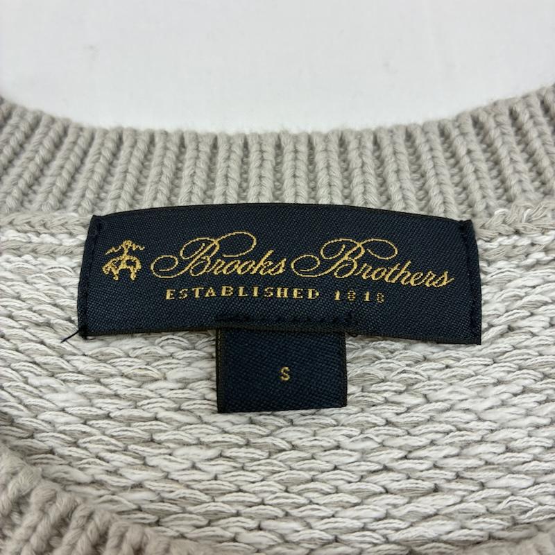 ブルックス ブラザーズ BROOKS BROTHERS ニット、セーター 長袖 コットン リネン クルーネック セーター S メンズ USED 古着 中古 50166637