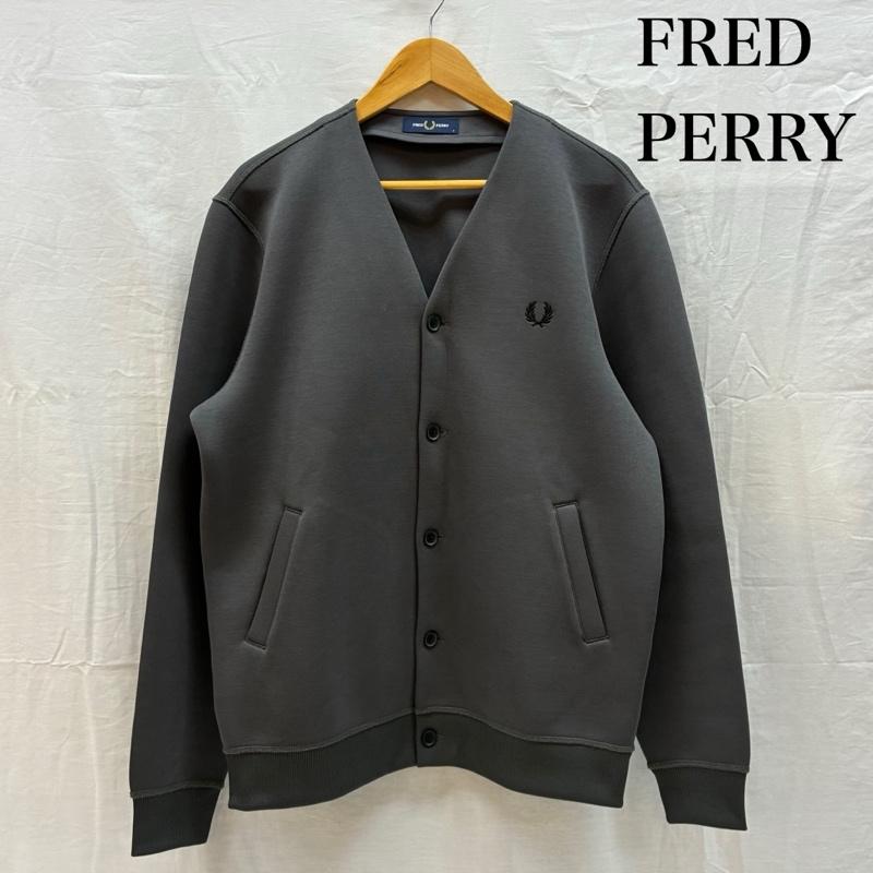 フレッドペリー FRED PERRY カーディガン 長袖 BUTTON THROUGH SWEATSHIRTS ボタン スルー スウェット シャツ カーディガン M3646 S メンズ USED 古着 中古 50166640