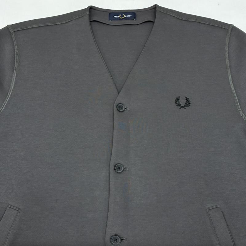 フレッドペリー FRED PERRY カーディガン 長袖 BUTTON THROUGH SWEATSHIRTS ボタン スルー スウェット シャツ カーディガン M3646 S メンズ USED 古着 中古 50166640