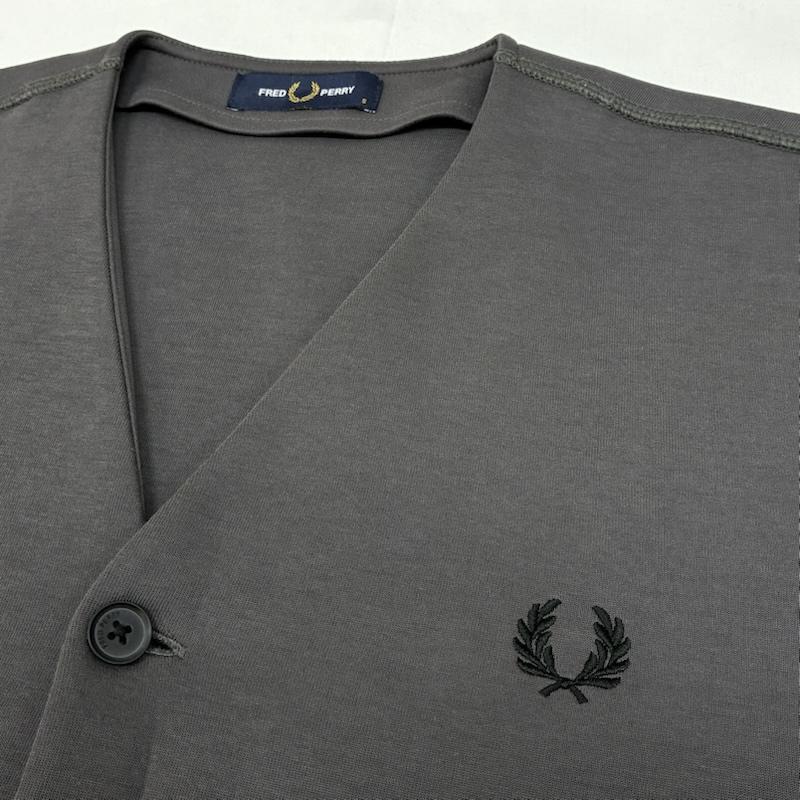 フレッドペリー FRED PERRY カーディガン 長袖 BUTTON THROUGH SWEATSHIRTS ボタン スルー スウェット シャツ カーディガン M3646 S メンズ USED 古着 中古 50166640