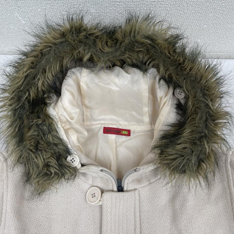 291295オム 291295＝homme ジャケット、上着 ジャンパー、ブルゾン フェイクファー フード ブルゾン N-2B ダッフルコート ジャケット 2 アイボリー / アイボリー / メンズ USED 古着 中古 50166641