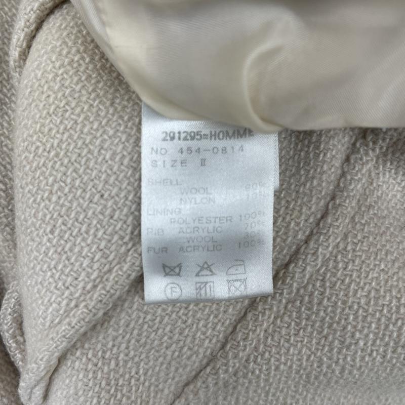 291295オム 291295＝homme ジャケット、上着 ジャンパー、ブルゾン フェイクファー フード ブルゾン N-2B ダッフルコート ジャケット 2 アイボリー / アイボリー / メンズ USED 古着 中古 50166641