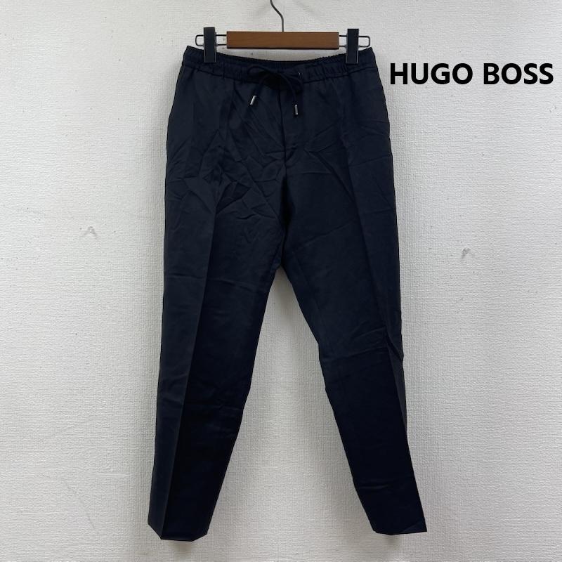 ヒューゴボス HUGO BOSS パンツ ワークパンツ、ペインターパンツ テーパード シルエット イージー スラックス パンツ 28インチ 黒 / ブラック / black メンズ USED 古着 中古 50166644