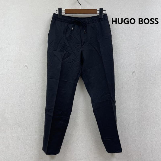 ヒューゴボス HUGO BOSS パンツ ワークパンツ、ペインターパンツ テーパード シルエット イージー スラックス パンツ 28インチ 黒 / ブラック / black メンズ USED 古着 中古 50166644