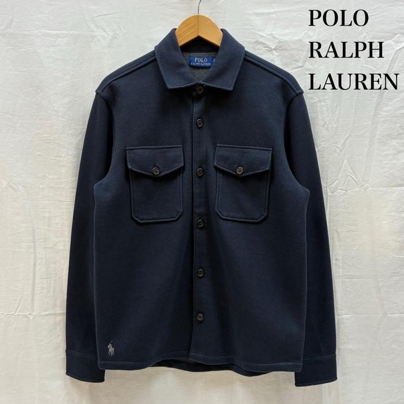 ポロラルフローレン POLO RALPH LAUREN シャツ、ブラウス 長袖 裾 ポニー 刺繍 ダブル ニット メッシュ オーバー シャツ S メンズ USED 古着 中古 50166645