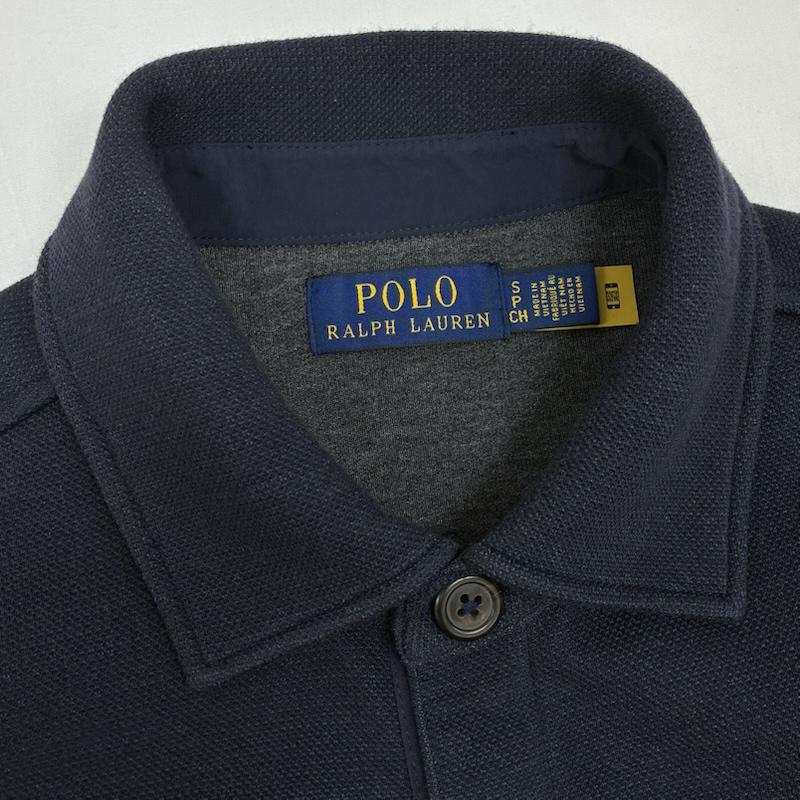 ポロラルフローレン POLO RALPH LAUREN シャツ、ブラウス 長袖 裾 ポニー 刺繍 ダブル ニット メッシュ オーバー シャツ S メンズ USED 古着 中古 50166645