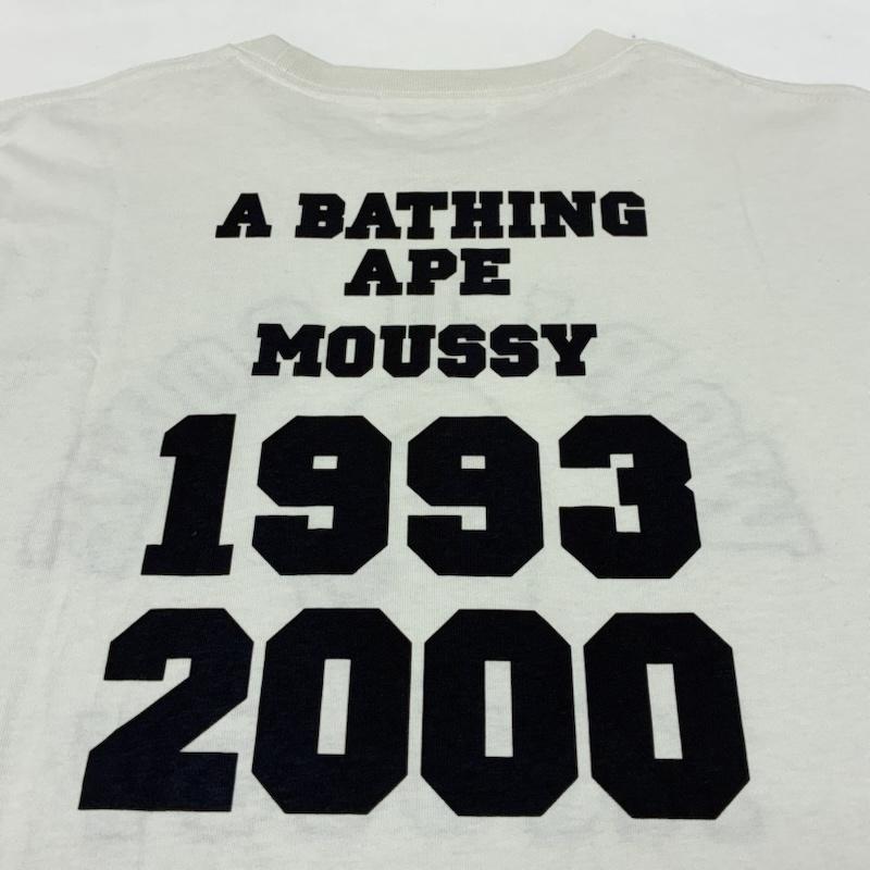 アベイシングエイプ A BATHING APE Tシャツ 半袖 MOUSSY College Patch Tee マウジー カレッジ パッチ Tシャツ BAPE-25-1248 FREE レディース USED 古着 中古 50166646