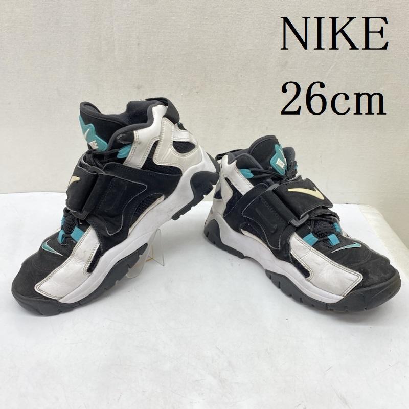 ナイキ NIKE スニーカー スニーカー AIR BARRAGE MID CABANA AT7847-001 エアバラージ ミッド カバナ 26.0cm 白 / ホワイト / white X 黒 / ブラック / black メンズ USED 古着 中古 50166647