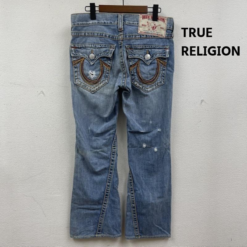 トゥルーレリジョン TRUE RELIGION パンツ デニム、ジーンズ RAINBOW JOEY レインボージョイ フレア ブーツカット デニム パンツ 30インチ インディゴ / インディゴ / Indigo メンズ USED 古着 中古 50166648