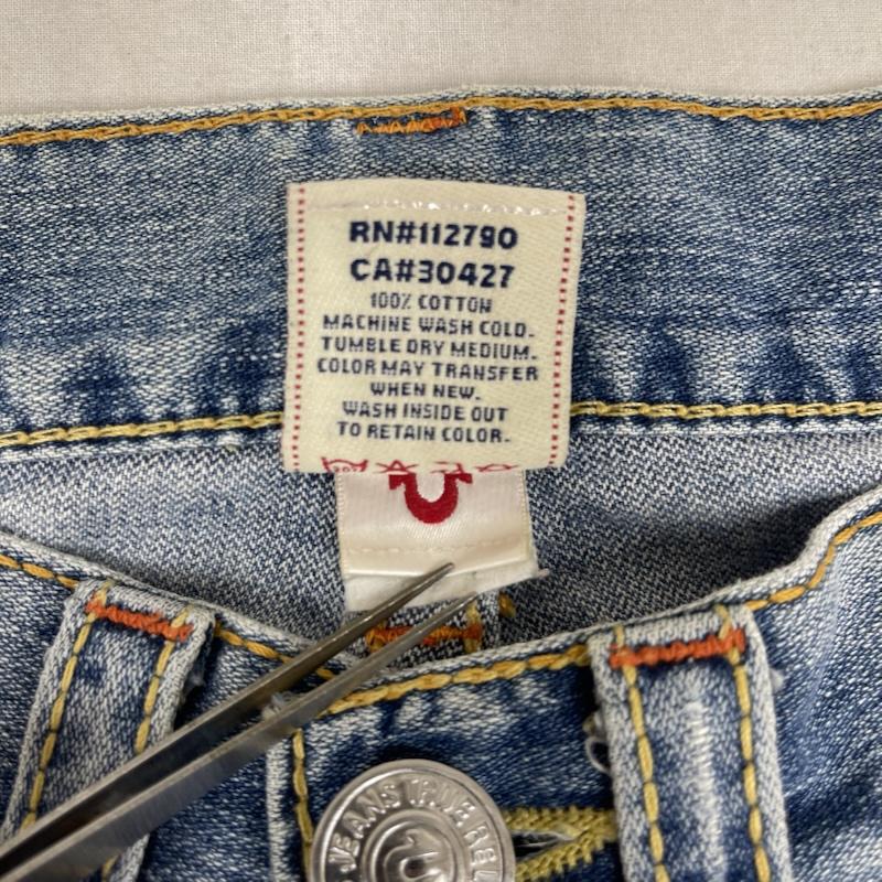 トゥルーレリジョン TRUE RELIGION パンツ デニム、ジーンズ RAINBOW JOEY レインボージョイ フレア ブーツカット デニム パンツ 30インチ インディゴ / インディゴ / Indigo メンズ USED 古着 中古 50166648