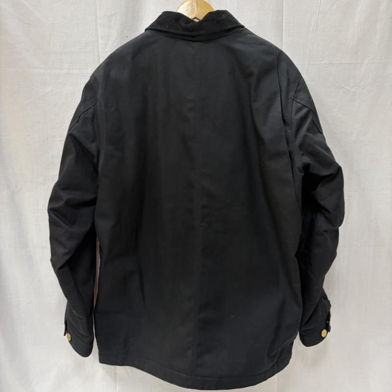 カーハート Carhartt ジャケット、上着 ジャンパー、ブルゾン ダックチョアコート CHORE COAT カバーオール ブランケット ワークジャケット C01-M 103825 L 無地 黒 / ブラック / black メンズ USED 古着 中古 50166659