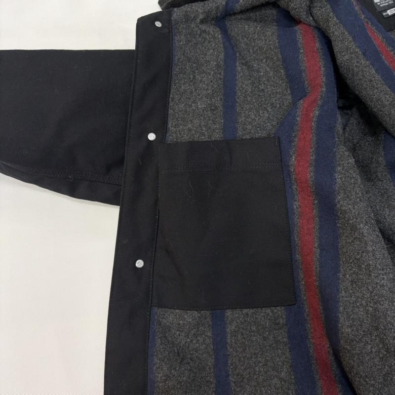 カーハート Carhartt ジャケット、上着 ジャンパー、ブルゾン ダックチョアコート CHORE COAT カバーオール ブランケット ワークジャケット C01-M 103825 L 無地 黒 / ブラック / black メンズ USED 古着 中古 50166659