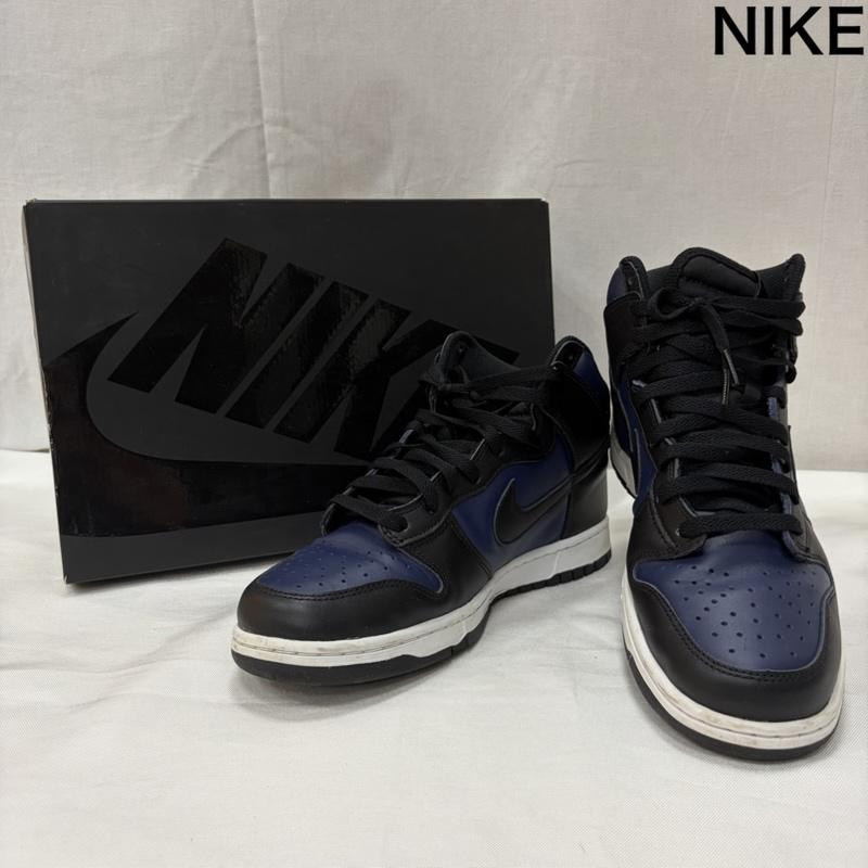ナイキ NIKE スニーカー スニーカー × fragment design Dunk High Tokyo DJ0383-400 28.0cm 無地 黒 / ブラック / black X 紺 / ネイビー / navy メンズ USED 古着 中古 50166663