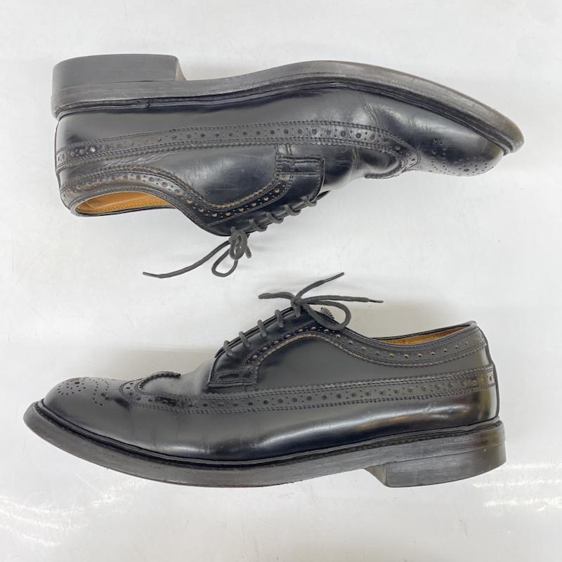 リーガル REGAL 革靴 革靴 ロング ウイングチップ レザー シューズ 革靴 2589 25.0cm 黒 / ブラック / black メンズ USED 古着 中古 50166664
