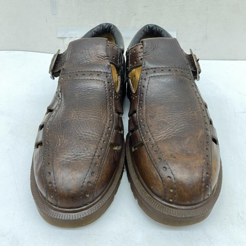 ドクターマーチン Dr.Martens ブーツ 一般 イングランド製 英国製 ストラップ レザー シューズ UK：7 茶 / ブラウン / brown メンズ USED 古着 中古 50166667