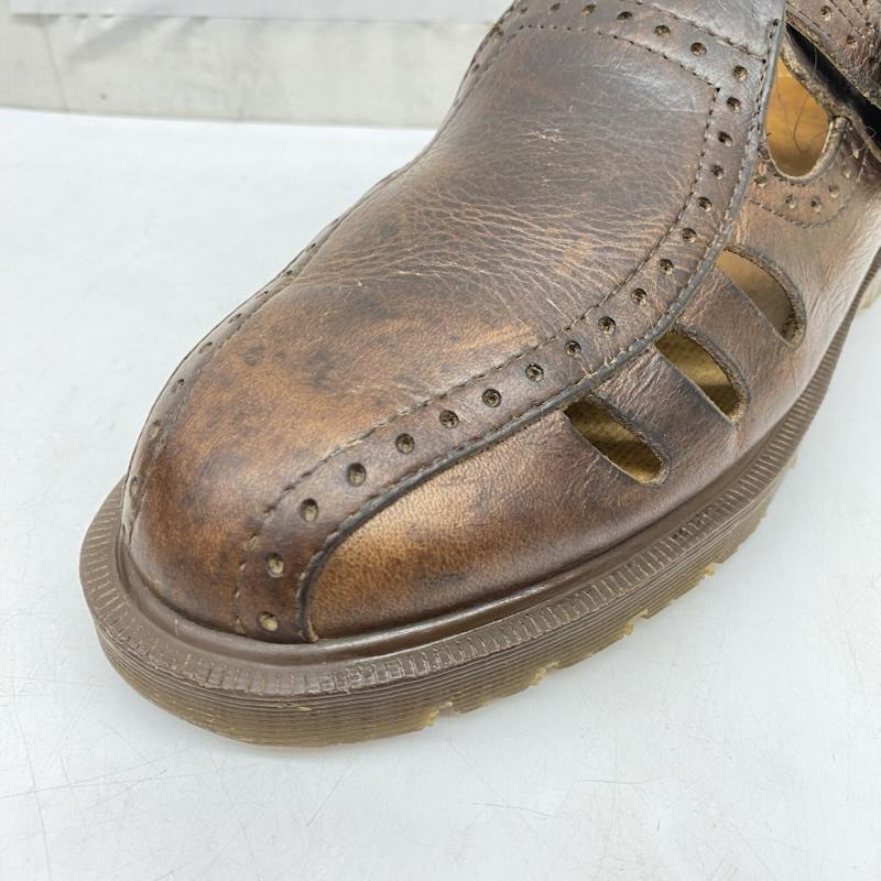 ドクターマーチン Dr.Martens ブーツ 一般 イングランド製 英国製 ストラップ レザー シューズ UK：7 茶 / ブラウン / brown メンズ USED 古着 中古 50166667
