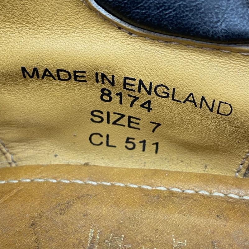 ドクターマーチン Dr.Martens ブーツ 一般 イングランド製 英国製 ストラップ レザー シューズ UK：7 茶 / ブラウン / brown メンズ USED 古着 中古 50166667