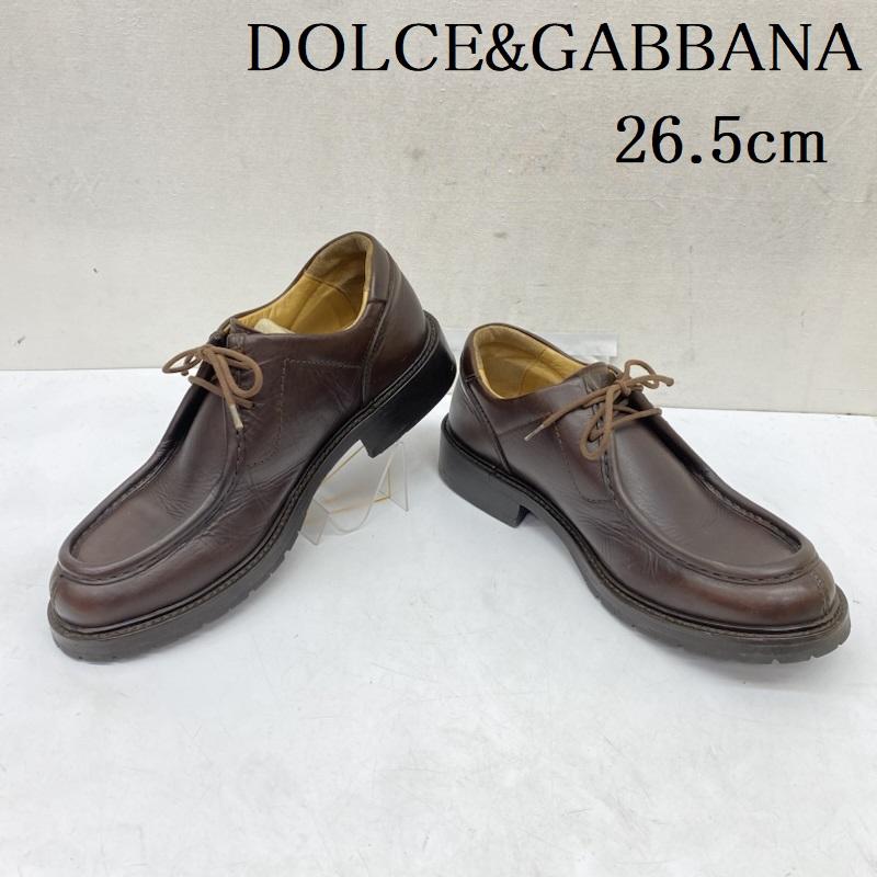 ドルチェアンドガッバーナ DOLCE&GABBANA 革靴 革靴 Uチップ チロリアン レザー シューズ 26.5cm 茶 / ブラウン / brown メンズ USED 古着 中古 50166669