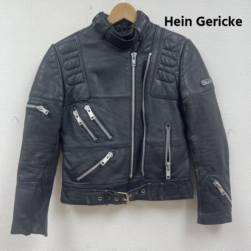 古着 USED ジャケット、上着 レザージャケット Hein Gericke 80s 90s パデッドライダース ジャケット ダブルジップ レザー ジャケット 40 黒 / ブラック / black メンズ USED 古着 中古 50166673