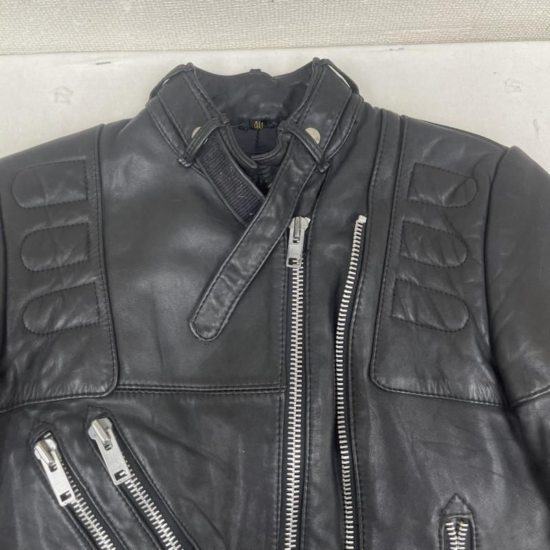 古着 USED ジャケット、上着 レザージャケット Hein Gericke 80s 90s パデッドライダース ジャケット ダブルジップ レザー ジャケット 40 黒 / ブラック / black メンズ USED 古着 中古 50166673