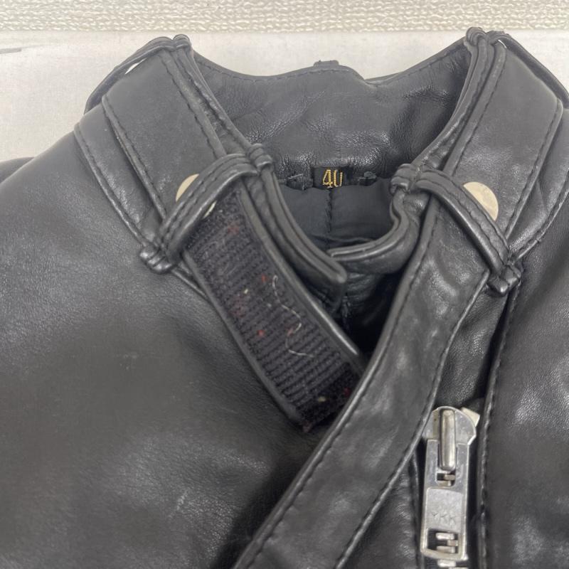 古着 USED ジャケット、上着 レザージャケット Hein Gericke 80s 90s パデッドライダース ジャケット ダブルジップ レザー ジャケット 40 黒 / ブラック / black メンズ USED 古着 中古 50166673