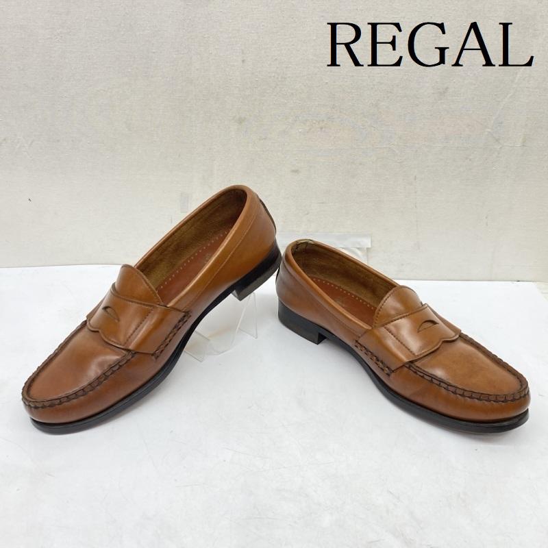 リーガル REGAL ローファー ローファー コイン ローファー レザー シューズ 25.0cm 茶 / ブラウン / brown メンズ USED 古着 中古 50166676