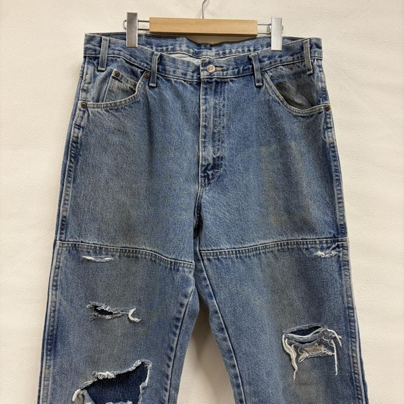 ディッキーズ Dickies パンツ デニム、ジーンズ ダブルニー デニム ワーク ペインターパンツ クラッシュ ダメージ BORO ボロ フェード バギーメキシコ製 W36 L32 36インチ ダメージ加工 インディゴ / インディゴ / Indigo メンズ USED 古着 中古 50166677