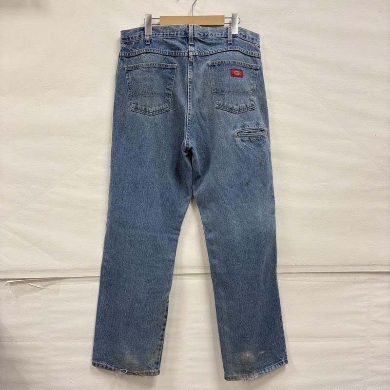 ディッキーズ Dickies パンツ デニム、ジーンズ ダブルニー デニム ワーク ペインターパンツ クラッシュ ダメージ BORO ボロ フェード バギーメキシコ製 W36 L32 36インチ ダメージ加工 インディゴ / インディゴ / Indigo メンズ USED 古着 中古 50166677
