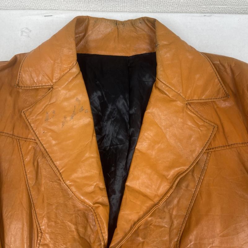 古着 USED ジャケット、上着 レザージャケット El Gaucho Leather Works ヴィンテージ クラフト ジップアップ レザー ジャケット 茶 / ブラウン / brown メンズ USED 古着 中古 50166681