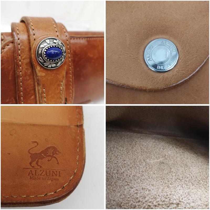 アルズニ ALZUNI 財布 長財布 ラピスラズリ レザー ロングウォレット 長財布 - 茶 / ブラウン / brown メンズ USED 古着 中古 50166683