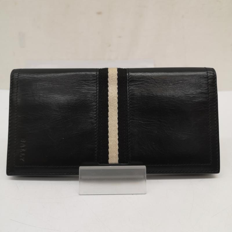 バリー BALLY 財布 長財布 レザー ロングウォレット 長財布 - 黒 / ブラック / black メンズ USED 古着 中古 50166684