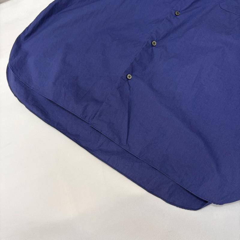 マーカウェア markaware シャツ、ブラウス 長袖 コットンバンドカラーシャツ COMFORT FIT BAND COLLAR SHIRT a21c-02sh03c 2 無地 紺 / ネイビー / navy メンズ USED 古着 中古 50166688