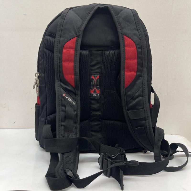 古着 USED リュックサック、デイパック リュックサック、デイバッグ SwissGear スイスギア トラベルギア バックパック - 黒 / ブラック / black X 赤 / レッド / red メンズ USED 古着 中古 50166695