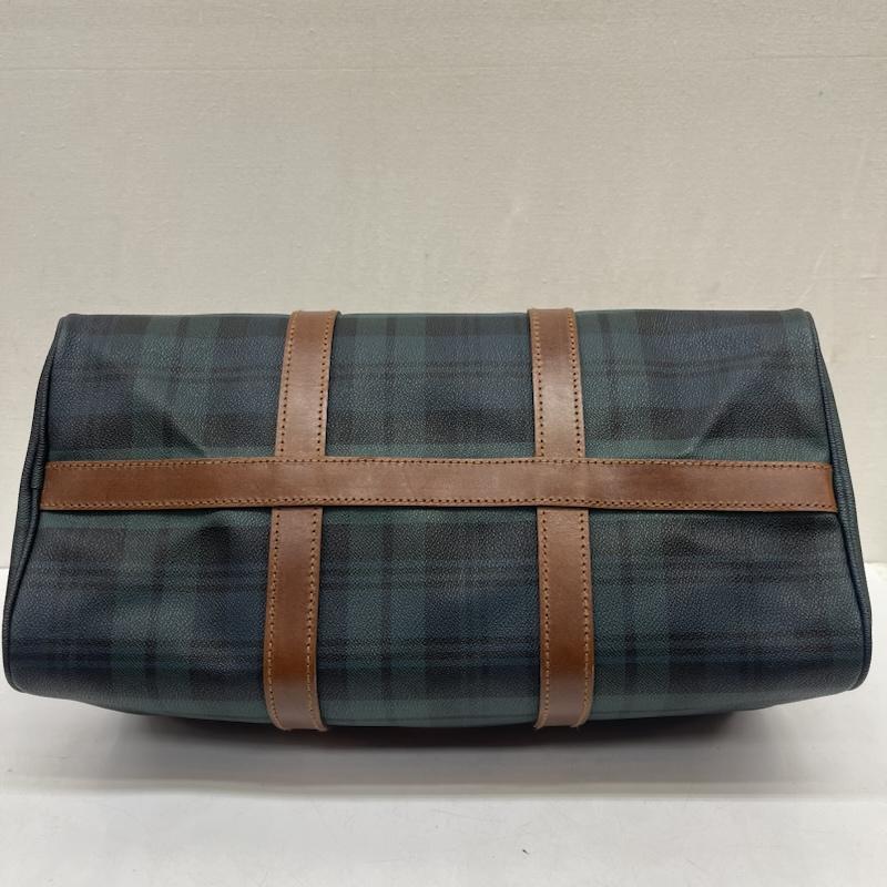 ポロラルフローレン POLO RALPH LAUREN ボストンバッグ ボストンバッグ PVC チェック ミニ ボストン バッグ - 緑 / グリーン / green メンズ USED 古着 中古 50166701