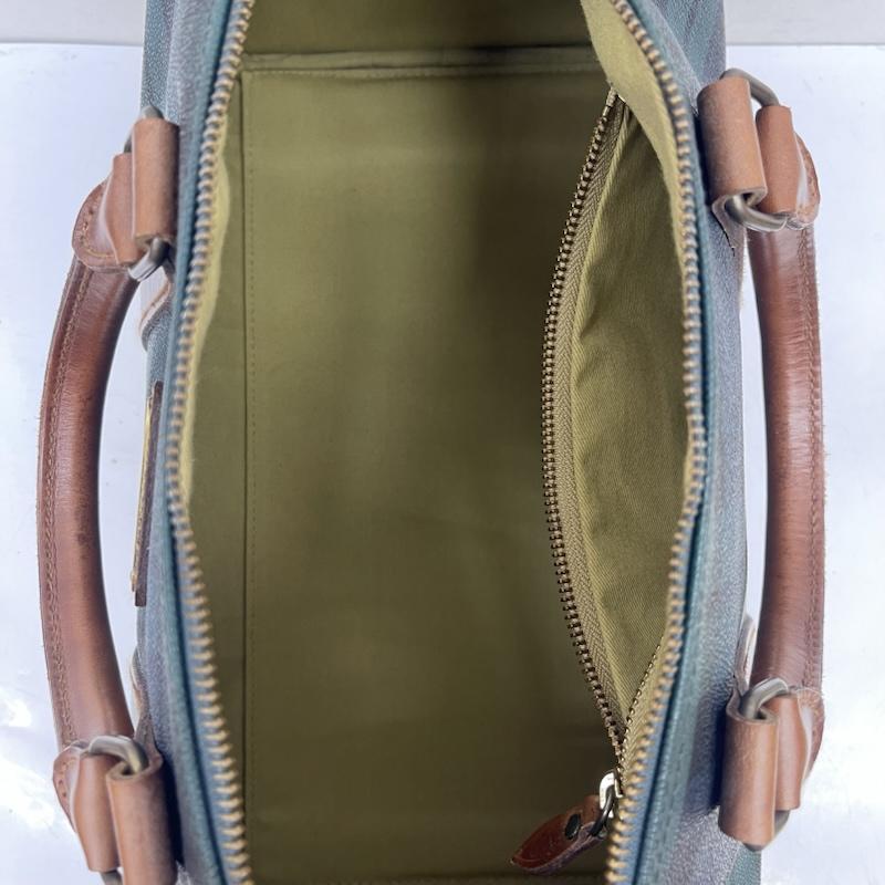 ポロラルフローレン POLO RALPH LAUREN ボストンバッグ ボストンバッグ PVC チェック ミニ ボストン バッグ - 緑 / グリーン / green メンズ USED 古着 中古 50166701