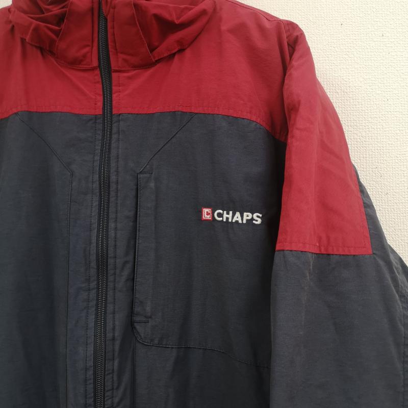 チャップスラルフローレン CHAPSRALPHLAUREN ジャケット、上着 ジャケット、ブレザー フルジップ 裏地フリース ドローコード 切替 中綿 ナイロン ジャケット M 紺 / ネイビー / navy メンズ USED 古着 中古 50166706
