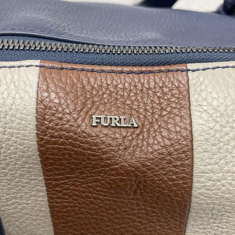 フルラ FURLA ハンドバッグ ハンドバッグ レザー ハンド バッグ トートバッグ - 紺 / ネイビー / navy メンズ USED 古着 中古 50166714