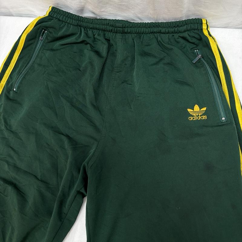 アディダス adidas ボトムス ボトムス 90年代 ビンテージ トレフォイル ナイロン ジャージ トラック パンツ 90s VINTAGE L 緑 / グリーン / green メンズ USED 古着 中古 50166720