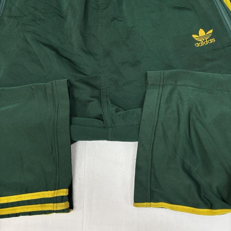 アディダス adidas ボトムス ボトムス 90年代 ビンテージ トレフォイル ナイロン ジャージ トラック パンツ 90s VINTAGE L 緑 / グリーン / green メンズ USED 古着 中古 50166720