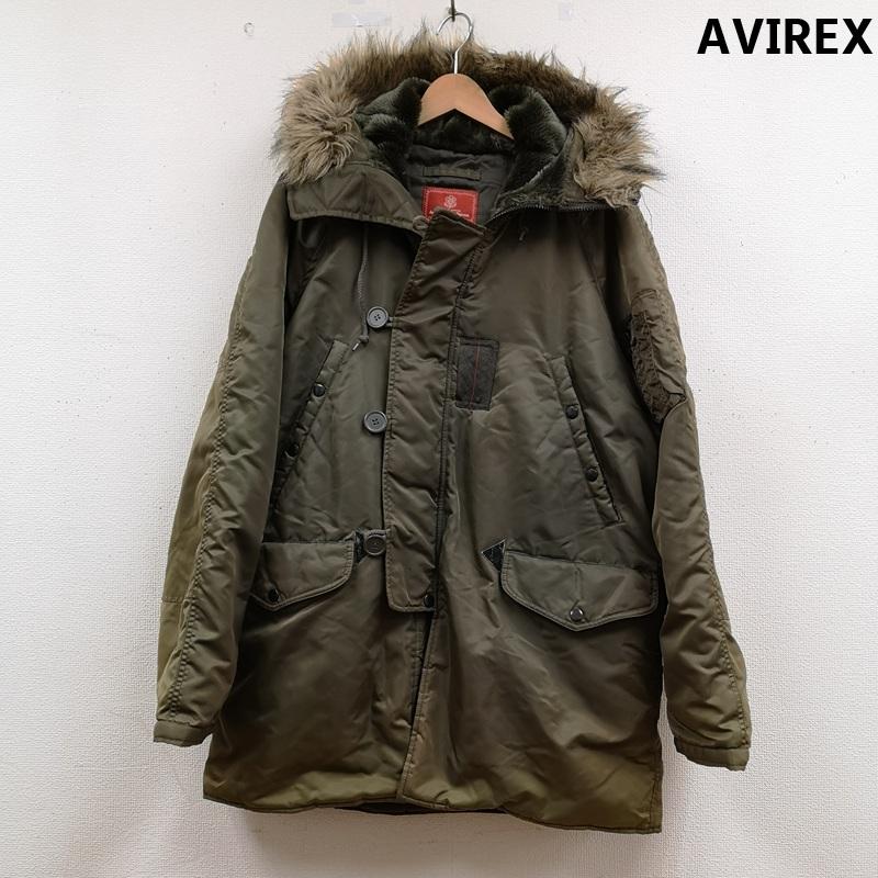 アヴィレックス AVIREX ジャケット、上着 フライトジャケット Y2K N-3B ミリタリー 米軍 ファー 赤タグ 比翼仕立て フライトジャケット M カーキ / カーキ / khaki メンズ USED 古着 中古 50166721