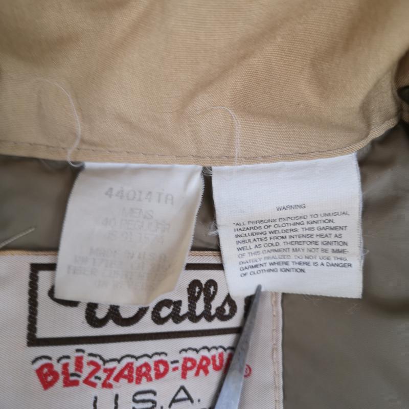 古着 USED ジャケット、上着 ダウンジャケット Walls Blizzard Pruf 80s USA製 ニットリブ ダブルファスナー ダウンジャケット 40 ベージュ / ベージュ / beige メンズ USED 古着 中古 50166723
