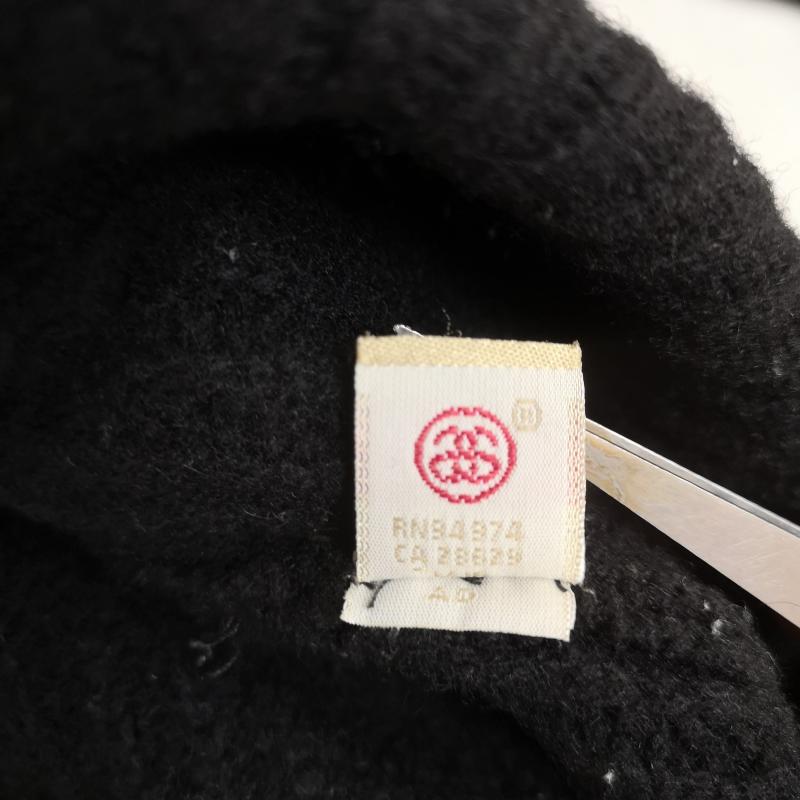 ステューシー STUSSY カーディガン 長袖 old stussy ショールカラー へちま襟 ストライプ セーター ニット カーディガン L 黒 / ブラック / black メンズ USED 古着 中古 50166725