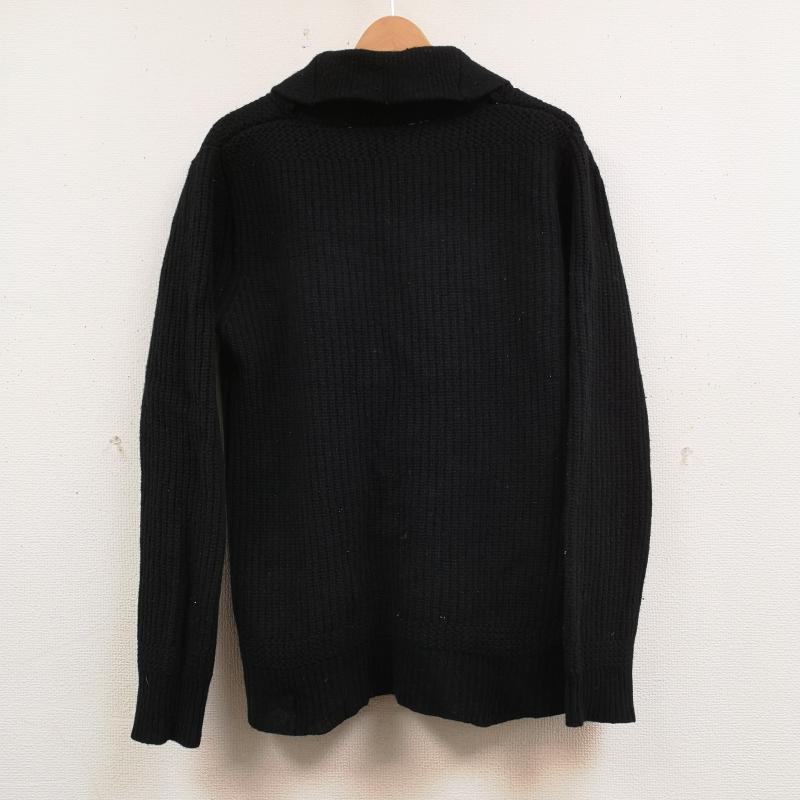 ステューシー STUSSY カーディガン 長袖 old stussy ショールカラー へちま襟 ストライプ セーター ニット カーディガン L 黒 / ブラック / black メンズ USED 古着 中古 50166725
