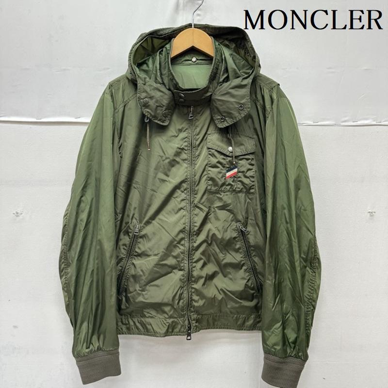 モンクレール MONCLER ジャケット、上着 ジャンパー、ブルゾン NATHAN GIUBBOTTO ナイロン ジャケット 3 カーキオリーブ / カーキオリーブ / メンズ USED 古着 中古 50166729