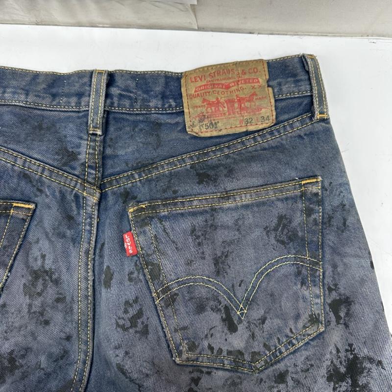古着 USED パンツ デニム、ジーンズ Dirtybox archive levi s 501 再構築 リメイク ダメージ デニム パンツ 32インチ インディゴ / インディゴ / Indigo メンズ USED 古着 中古 50166732