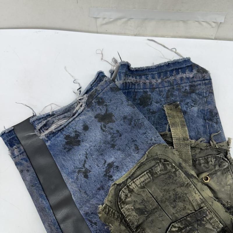 古着 USED パンツ デニム、ジーンズ Dirtybox archive levi s 501 再構築 リメイク ダメージ デニム パンツ 32インチ インディゴ / インディゴ / Indigo メンズ USED 古着 中古 50166732
