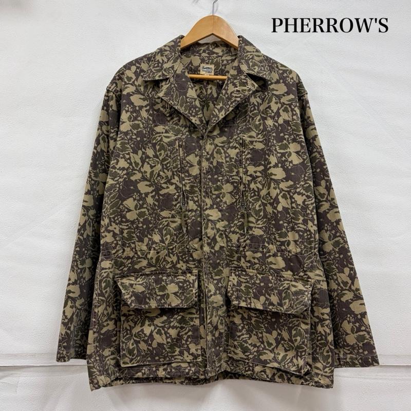 フェローズ Pherrow s ジャケット、上着 ジャンパー、ブルゾン カモフラ 迷彩 ミリタリージャケット アメカジ 42 カモフラージュ柄・迷彩 カーキ / カーキ / khaki X 緑 / グリーン / green X 茶 / ブラウン / brown メンズ USED 古着 中古 50166734