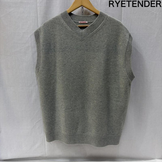 古着 USED ベスト ベスト RYETENDER ライテンダー Vネック ベスト CHELSEA VEST R22-02-01-009 1 無地 灰 / グレー / gray レディース USED 古着 中古 50166735