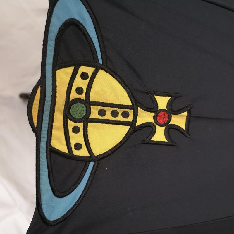 ヴィヴィアンウエストウッド Vivienne Westwood ファッション小物 傘 オーブロゴ パゴダ型 長傘 - 黒 / ブラック / black レディース USED 古着 中古 50166736
